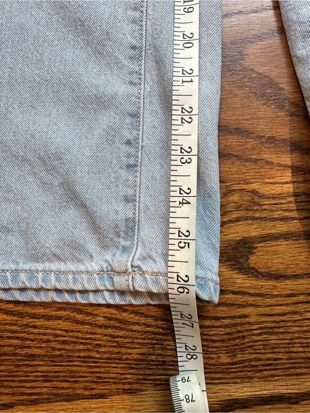 Old Navy Light Blue Wide-Leg Button-Front girls Jeans - Picture 3 of 7